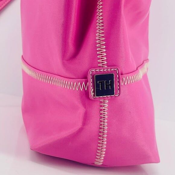 Tommy Hilfiger Purse Sz Med Spring Pink & Green Easy Clean Bonus Coin Purse NWT - Picture 6 of 11